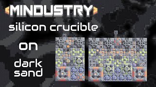 Mindustry schematic  Silicon Crucible dark sand [upl. by Irena519]