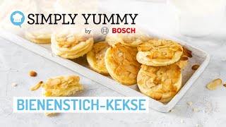 😍🐝 Schnelle BienenstichKekse mit cremiger SchokoMandelFüllung  SIMPLY YUMMY Rezept [upl. by Roch191]