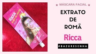 MÁSCARA FACIAL EXTRATO DE ROMÃ  BAZURESENHA [upl. by Larissa]