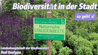 Mache mit Biodiversität in der Stadt  Praktische Beispiele aus Bad Saulgau [upl. by Toomay]