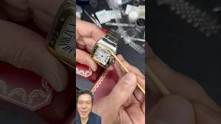 How to tell the difference between a real and fake Cartier Santos rolex watches [upl. by Ynagoham]