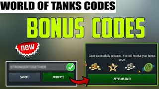 OCTOBER CODES ⚠️World Of Tanks Blitz Bonus Codes  WOT Blitz Codes  wot Codes 2024 [upl. by Lepper]