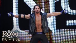 WWE Network AJ Styles makes his WWE debut in the Royal Rumble Match Royal Rumble 2016 [upl. by Sivia]