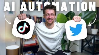 How To Automatically Repurpose Your TikTok Videos To Twitter AI Automation [upl. by Bertolde]