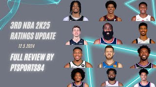 NBA 2K25  3rd Official Player Ratings Update  12524  Full Review [upl. by Starks]