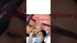 How too apply permanent eyelashes Extensions [upl. by Specht594]