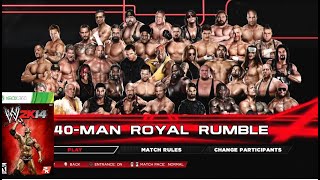 WWE 2K14  30man Royal Rumble  209 [upl. by Uaerraj307]