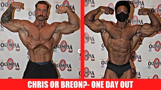 Chris and Breon Sneak Peak Both 1 Day Out  Iris Kyle is OUT of Ms Olympia  Prejudging Preview [upl. by Etyak]