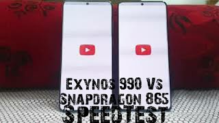 Galaxy s20 ultra Exynos 990 vs Snapdragon 865 SpeedTestPart2 Link in Description [upl. by Ecerahc461]