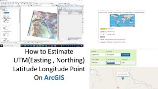 How to Find UTM Point Easting  Northing  By Arcgis [upl. by Nivri]