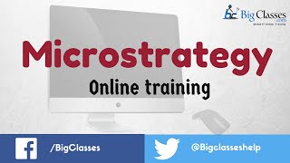 Microstrategy Online Training  Microstrategy Tutorials for Beginners [upl. by Pepito]