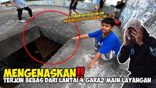 Terjun bebas❗Akibat main layangan di atas gedung kosong bocah ini jadi kurban ganasnya gedung ini [upl. by Mcmahon]