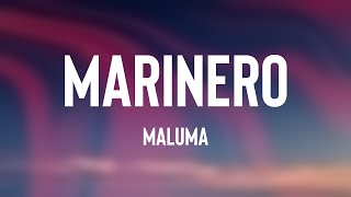 Marinero  Maluma Lyrics Video 🎼 [upl. by Ul]