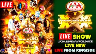 🟥 Triplemania XXX Monterrey Live Watchalong Lucha Libre AAA Full Show  AAA Triplemania 2022 LIVE [upl. by Tecu]