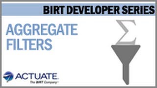 Aggregate Filter in BIRT [upl. by Autumn]