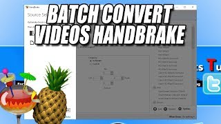 Batch Convert Videos In Bulk  HandBrake Video Converter Tutorial [upl. by Liauqram]