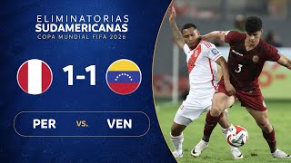 PERÚ vs VENEZUELA 11  RESUMEN  ELIMINATORIAS SUDAMERICANAS  FECHA 6 [upl. by Allister]