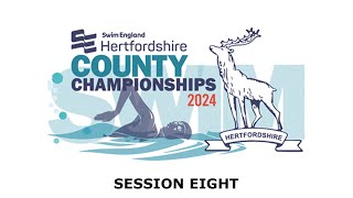 Swim England Hertfordshire County Championships 2024  Session Eight [upl. by Siravat]