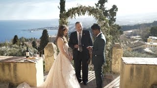 Stunning Italian Wedding Ceremony Taormina Wedding Teaser [upl. by Botsford]