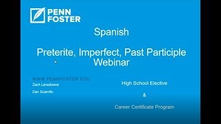 SpanishPreterite and Imperfect Tenses amp Past Participle [upl. by Moitoso]