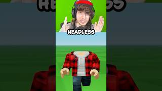 ROBLOX HEADLESS FOR FREE 🤑😱 roblox shorts robloxshorts [upl. by Abigale536]