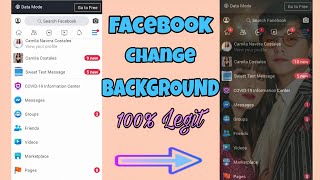 How to change Facebook Background 2020 [upl. by Nalyd765]