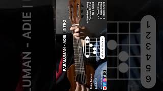 Paraluman  Adie  Guitar Intro Chords tutorial paraluman guitalele guitar opm [upl. by Harman712]