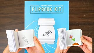 ANDYMATION’S FLIPBOOK KIT Review and MAKING A FLIPBOOK  EmchKidsVids andymation [upl. by Erodeht738]