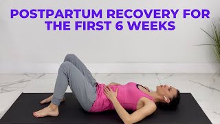 Postpartum Recovery Stretches and Postpartum Kegel Exercises For The First 6 Weeks Postpartum [upl. by Wise]