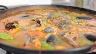 How to Make Authentic Seafood Paella  Seafood Recipe  Allrecipescom [upl. by Jeno]