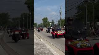 Thousands of motorbikes come to Leamington Ontario hogs for hospice 2024 ￼ [upl. by Esinet]