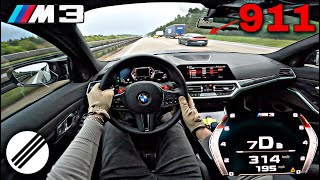 BMW M3 G80 XDrive 720HP STAGE 1 INFINITAS TEST DRIVE ON GERMAN AUTOBAHN🏎 [upl. by Aloivaf68]