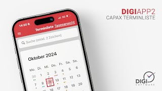 DIGIAPP2  Capax Terminliste  Termine aus dem Ressourcenplaner CAPAX einsehen [upl. by Goodspeed]