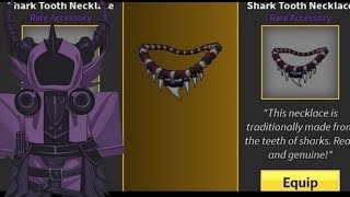 I finally craftedShark Tooth Necklace BLOX FRUITS [upl. by Korie]