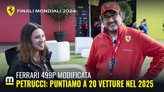 FERRARI PETRUCCI quotPuntiamo ad avere 20 VETTURE nel 2025quot [upl. by Boru]