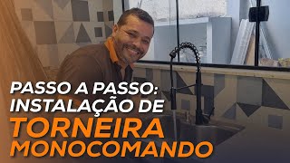 Como fazer a instalação de torneira monocomando  Passo a passo para instalação [upl. by Garnet462]