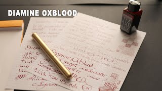 Inchiostro Diamine Oxblood  Full test amp review [upl. by Kazue]