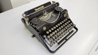 The Dankers Typewriter  The ancestor of Wednesdays Juwel Model 3 [upl. by Ebenezer]