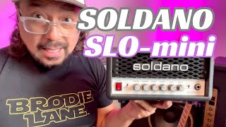 Soldano SLO mini Amp Tiny Size Huge Tone 1st Impressions  Gear Review [upl. by Latsyrd27]