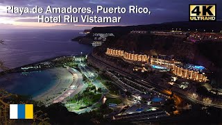 Playa de Amadores Puerto Rico Hotel Riu Vistamar Gran CanariaCanary Islands travel canarias [upl. by Gillead]