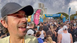 HUGE Downpours at the Gold Coast Half Marathon [upl. by Reyam652]