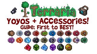 Terraria ALLBEST Yoyo Guide  Accessories Build Loadout Yoyo Bag Class How to Get 13 [upl. by Ahsenaj]