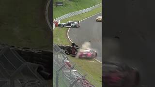 HORRIBLE crash at Nürburgring Drivers safe 😱 [upl. by Alyn]