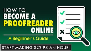 How to Become a Proofreader Online From Home  A Beginners Guide [upl. by Redleh338]