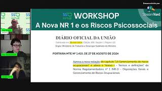 Workshop A nova NR 1 e os Riscos Psicossociais [upl. by Guadalupe]