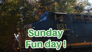 Pappy and friends make Sunday a fun day on the CSX Blue Ridge sub [upl. by Anetta]