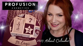 FULL UNBOXING OF PROFUSION COSMETICS 2023 BEAUTY ADVENT CALENDAR  £30 [upl. by Pearline]