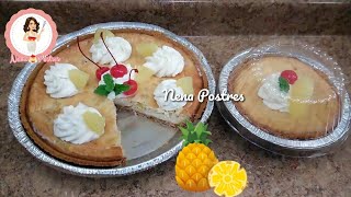 Pay Pie de Queso con Piña🍍 fácil amp delicioso 😋 [upl. by Idok674]