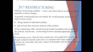 softwarerestructuringforward engineering [upl. by Airoled]