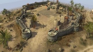 Men of War  German campaign walkthrough  Mission 3  Desert Stronghold 68 [upl. by Margie]